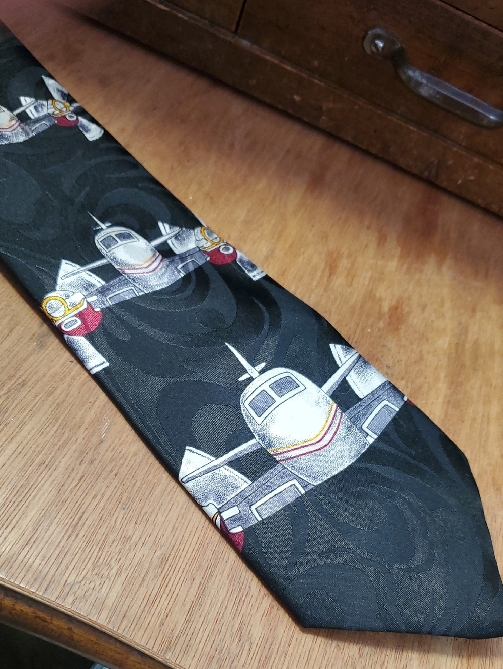 FRATELLO Neck Tie Men's Colorful Airplane  Necktie